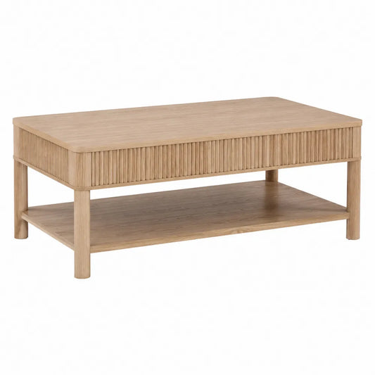 Stolik kawowy z dębowej okleiny MDF 110x60x45 cm